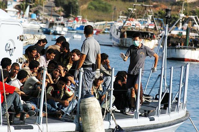 Italijanski otok Lampedusa, cilj afriških beguncev