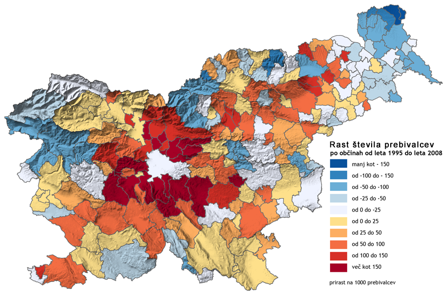 Rast števila prebivalcev