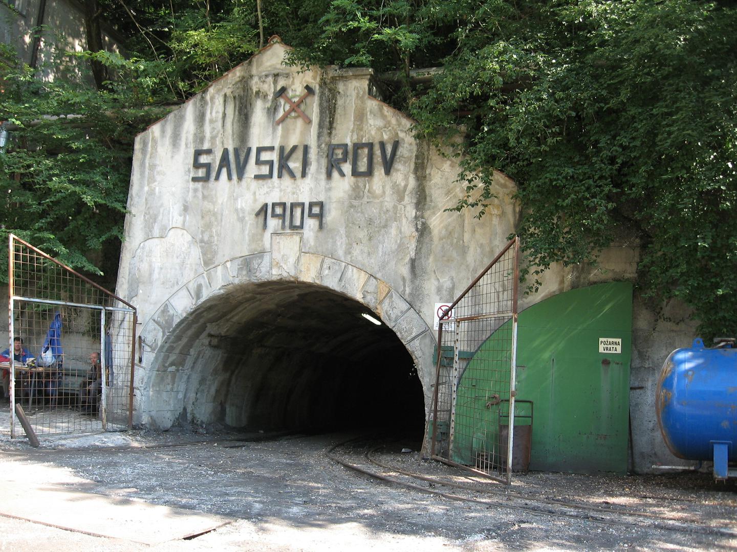 Vhod v Savski rov rudnika Trbovlje