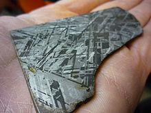 Železo je glavna sestavina "železovega meteorita"