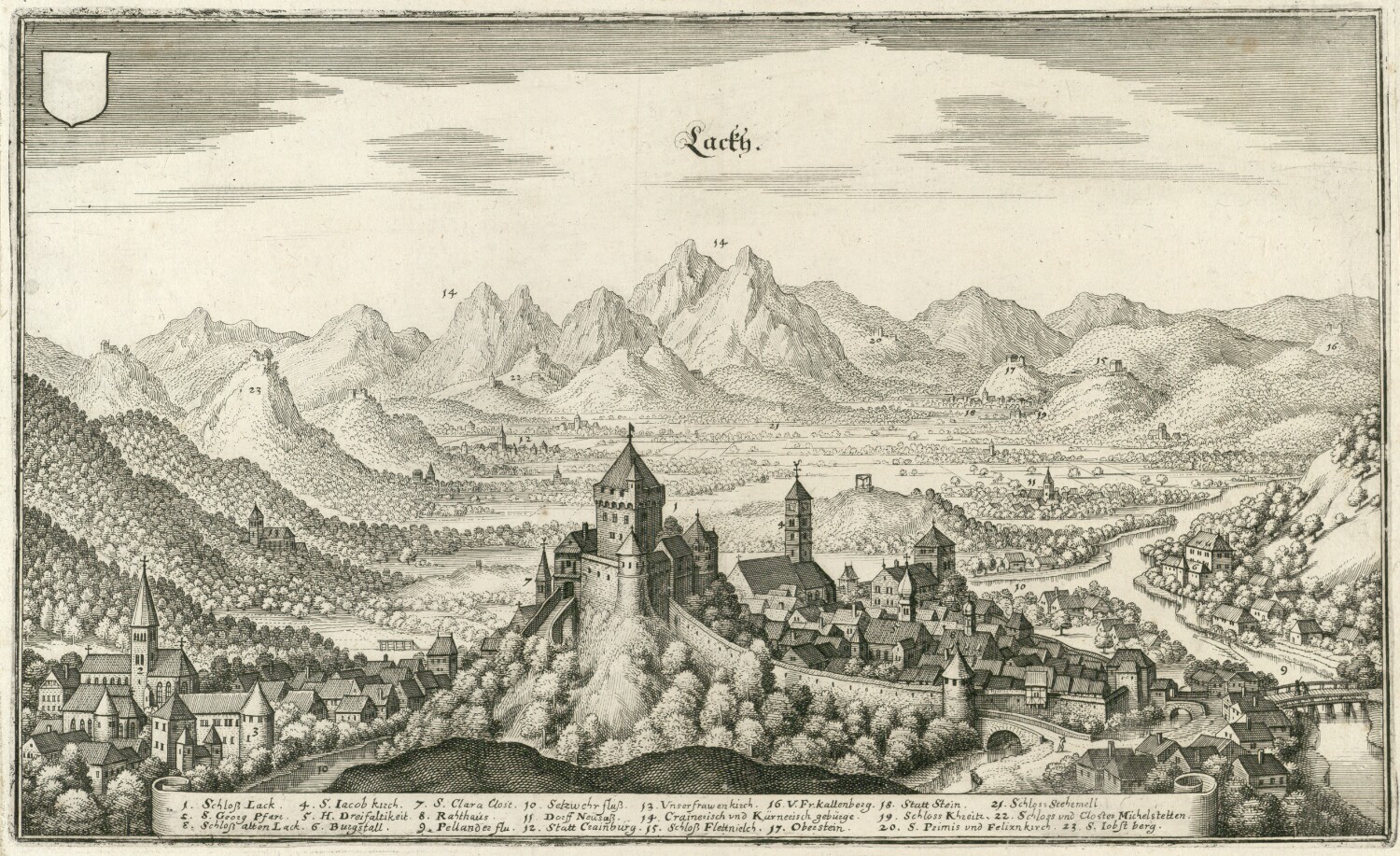 Škofjeloški grad iz leta 1649